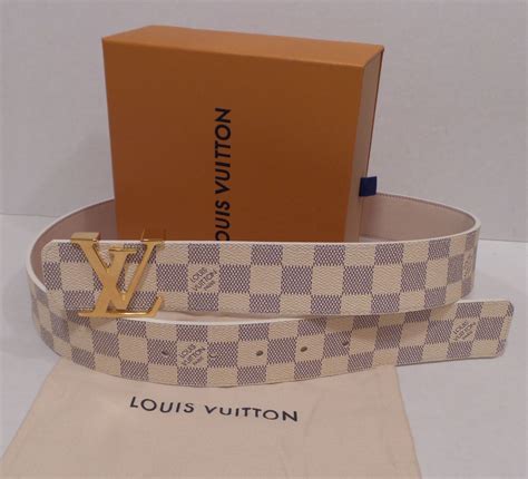 louis vuitton white belt mens